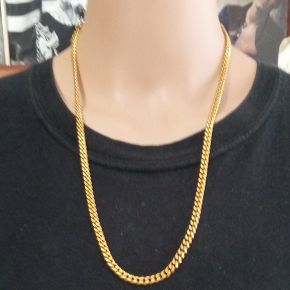 Napier Gold Tone Chain Necklace 23-in Vintage